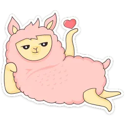 Лама Молли :: @stickroom sticker 6
