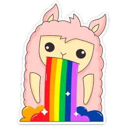 Лама Молли :: @stickroom sticker 9