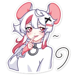 Мауси в кофте Карина Островская Telegram sticker pack