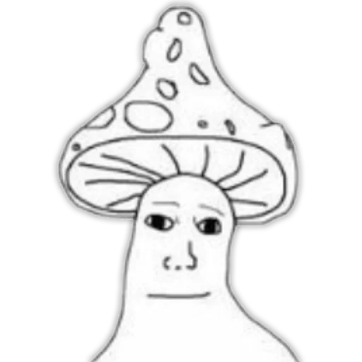 mushroom man Telegram sticker pack