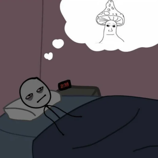 mushroom man sticker 5