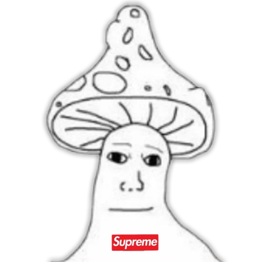 mushroom man sticker 10
