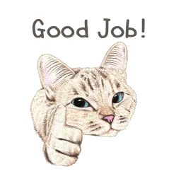 Nala & White Coffee Cat sticker 10