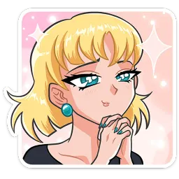 Наоко Анна Атари Telegram sticker pack