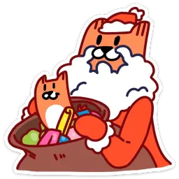 С Новым Лисом! :: @stickroom Telegram sticker pack