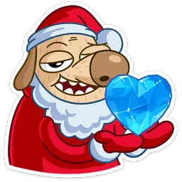 Новогодний Дигги Михаил Голубь Telegram sticker pack