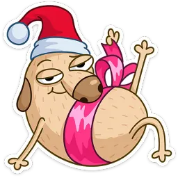 Новогодний Дигги Михаил Голубь sticker 2