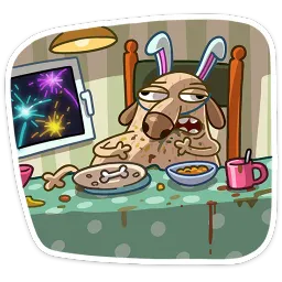 Новогодний Дигги Михаил Голубь sticker 3