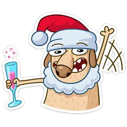 Новогодний Дигги Михаил Голубь sticker 4
