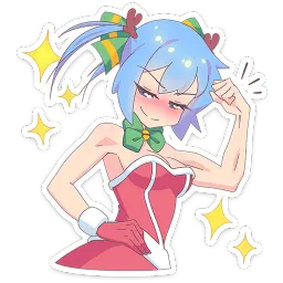 Новогодняя Юко Анастасия Кощевец sticker 11