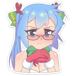 Новогодняя Юко Анастасия Кощевец sticker 12