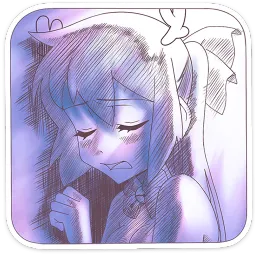 Новогодняя Юко Анастасия Кощевец sticker 3