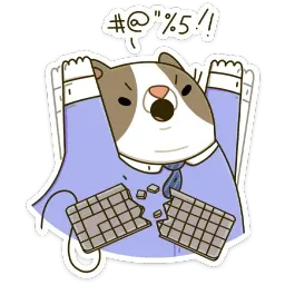 Офисный кот sticker 11