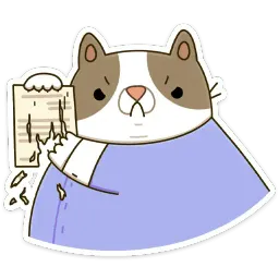 Офисный кот sticker 12