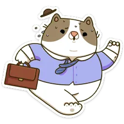 Офисный кот sticker 7