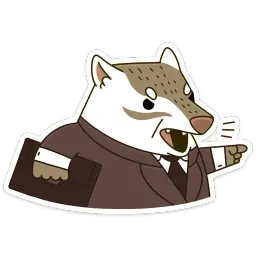 Офисный кот sticker 9