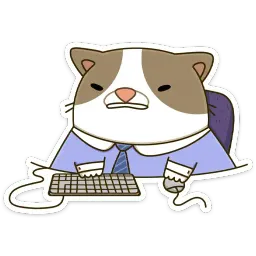 Офисный кот sticker 10