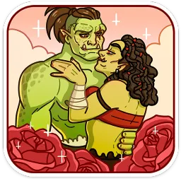 Любовь по-орочьи Ника Котова Telegram sticker pack