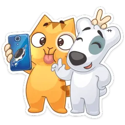 Персик и Спотти любят OREO sticker 4
