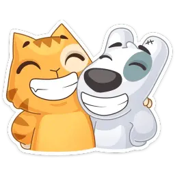 Персик и Спотти любят OREO sticker 7
