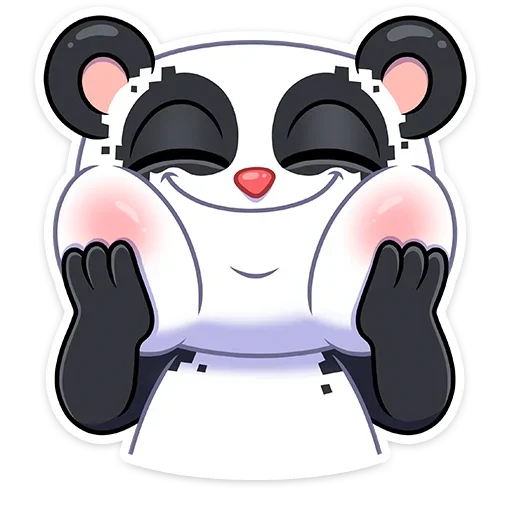 Панда Куару sticker 3
