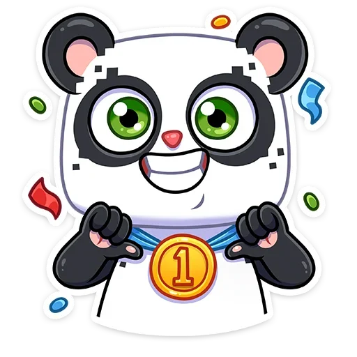 Панда Куару sticker 5