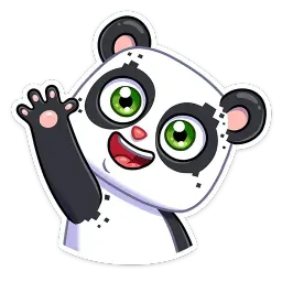 Панда Куару Telegram sticker pack