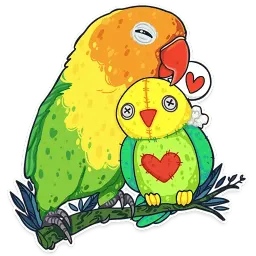 Папуги Telegram sticker pack