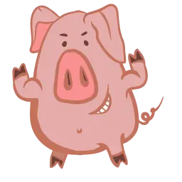 Новогодний свин sticker 2