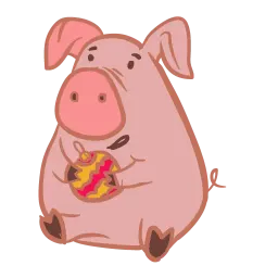 Новогодний свин sticker 3