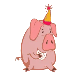 Новогодний свин sticker 5