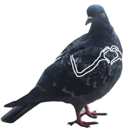 Pigeons with hands sticker 3