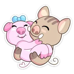 Мистер и Миссис Свин Telegram sticker pack