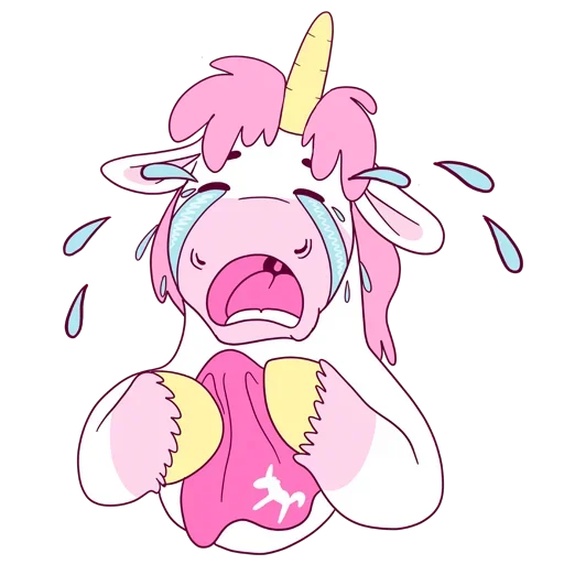 Pink Unicorn sticker 5