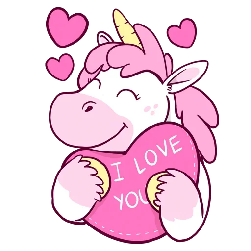 Pink Unicorn sticker 6