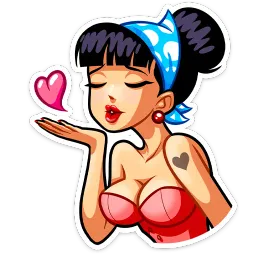 Пин-ап Полли Илья Полутис Telegram sticker pack