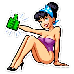Пин-ап Полли Илья Полутис sticker 4
