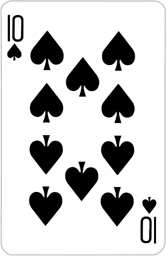 Playing cards sticker 10