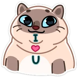 Котик Плюш Валерия Белоусова sticker 6