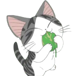 Серый полосатый кот sticker 2