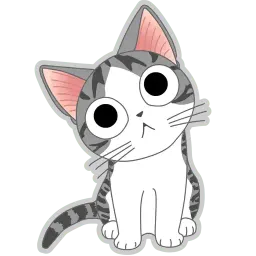 Серый полосатый кот sticker 6