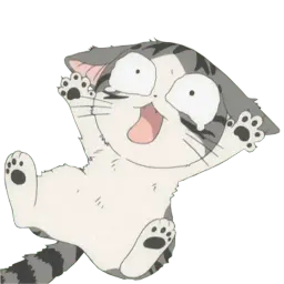 Серый полосатый кот sticker 9