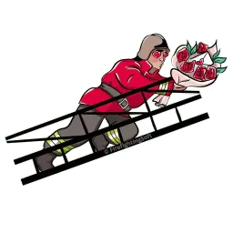 Пожарный sticker 3