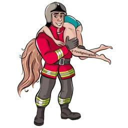 Пожарный sticker 9