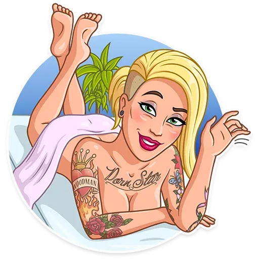 Порноактриса sticker 4
