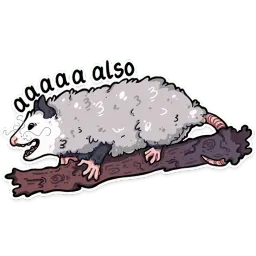 Крутой опоссум sticker 3