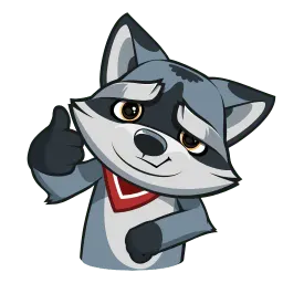 Серый Проха Telegram sticker pack