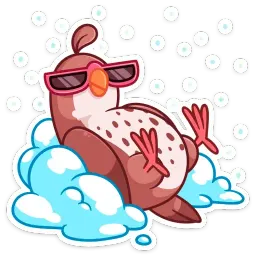 Птичка sticker 3