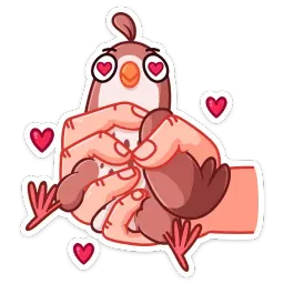 Птичка sticker 7