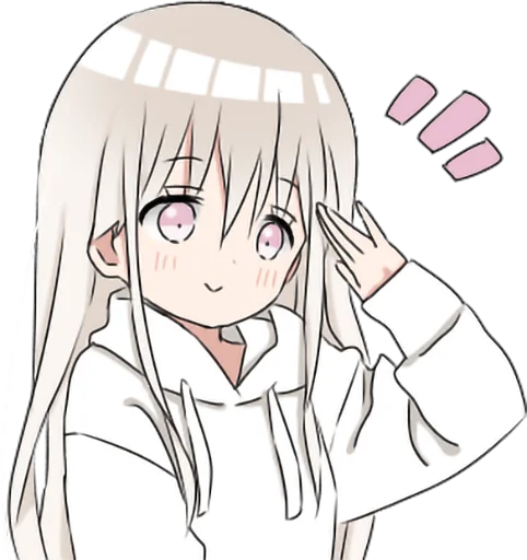 hoodiegirl(White) sticker 5